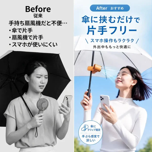 FIDEFAN™【売上No.1】5段階送風ハンディファン | 180°回転・超強風モデル