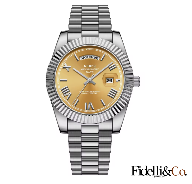 Fidelli The Date™｜期間限定 1本購入でもう1本無料 ｜ 洗練された大人の腕時計